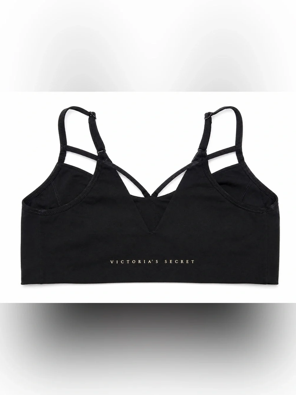 Victoria’s Secret Black Lightly Lined Wireless Sports Bra Bralette Size Small